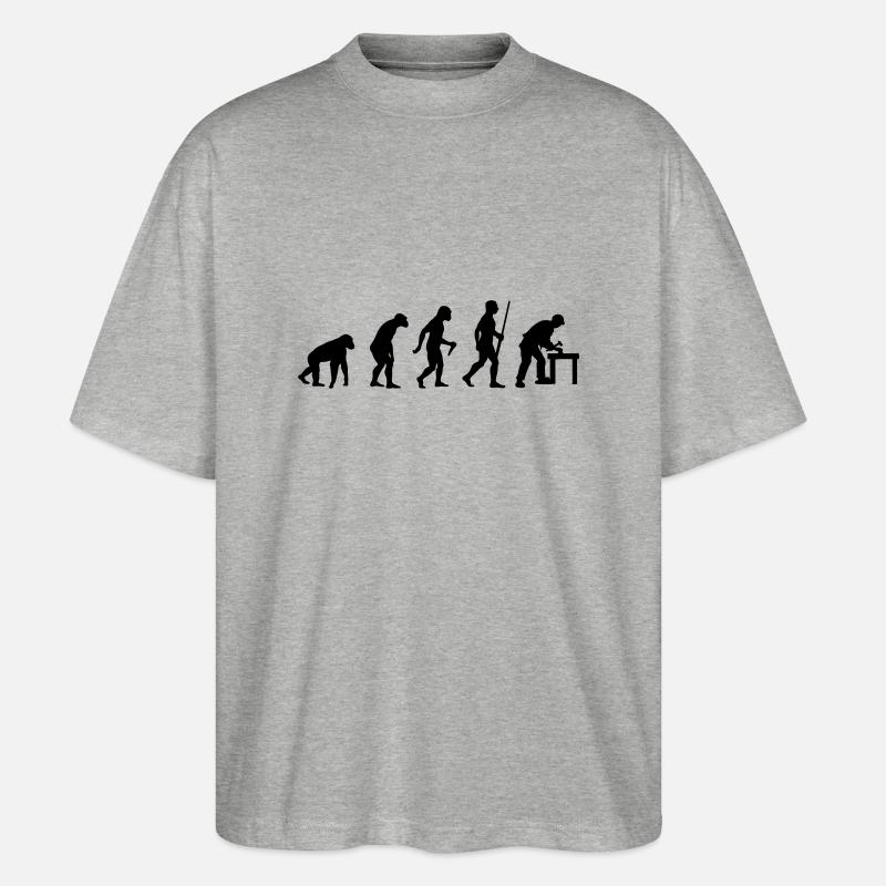 Tischler Evolution - Stanley/Stella Oversized Unisex Bio T-Shirt Blaster 2.0 - Grau meliert