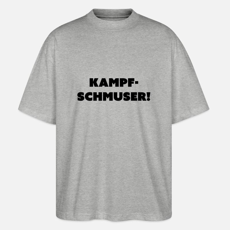 kampfschmuser - Stanley/Stella Oversized Unisex Bio T-Shirt Blaster 2.0 - Grau meliert