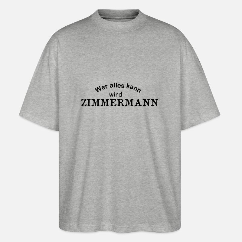 Zimmermann - Stanley/Stella Oversized Unisex Bio T-Shirt Blaster 2.0 - Grau meliert