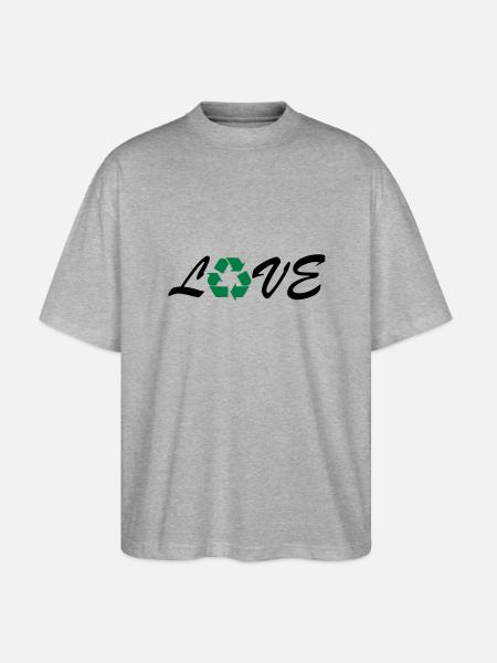 recycling - Stanley/Stella Oversized Unisex Bio T-Shirt Blaster 2.0 - Grau meliert