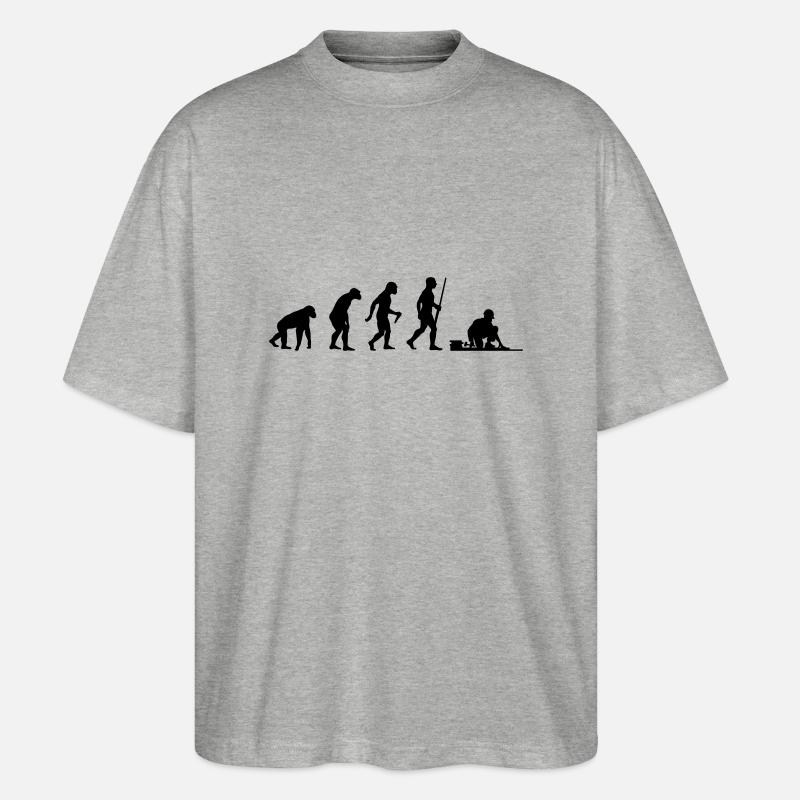 Bodenleger Evolution - Stanley/Stella Oversized Unisex Bio T-Shirt Blaster 2.0 - Grau meliert