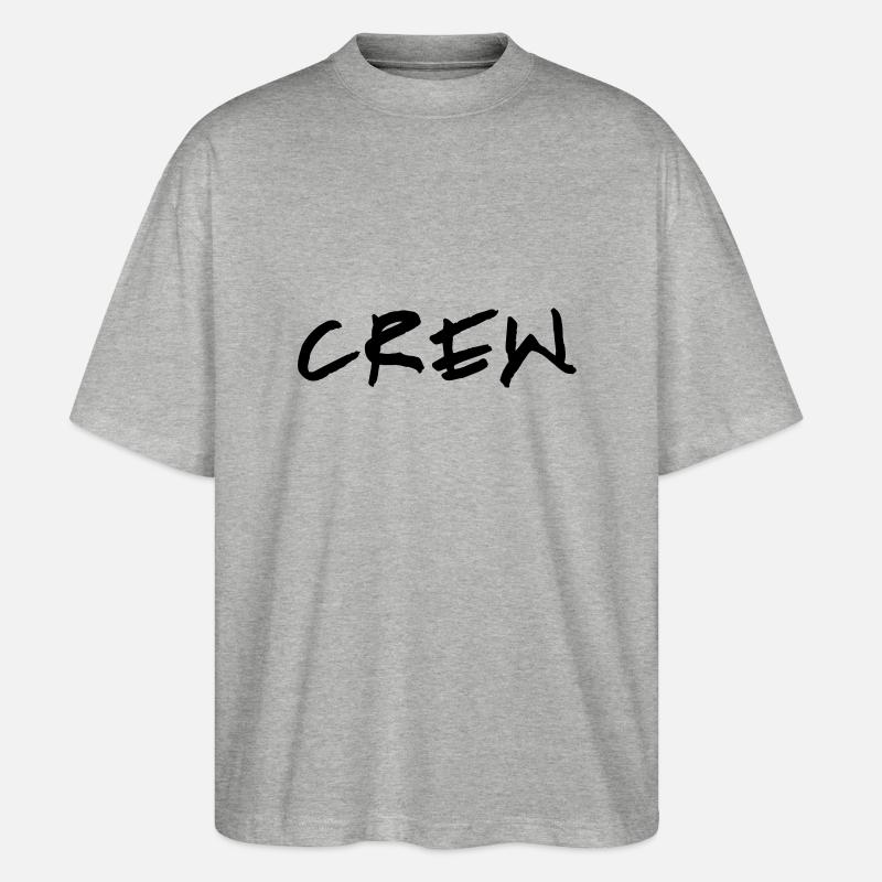 kl_crew_vec_1fr - T-shirt bio Blaster 2.0 coupe oversize Stanley/Stella Unisexe - gris chiné