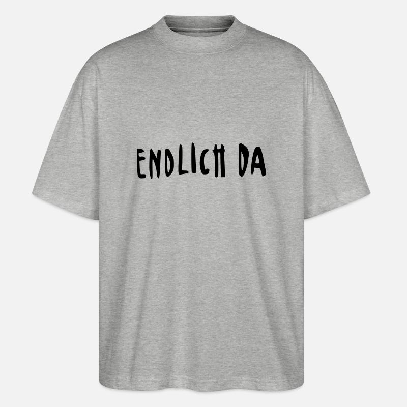 endlich da - Stanley/Stella Oversized Unisex Bio T-Shirt Blaster 2.0 - Grau meliert