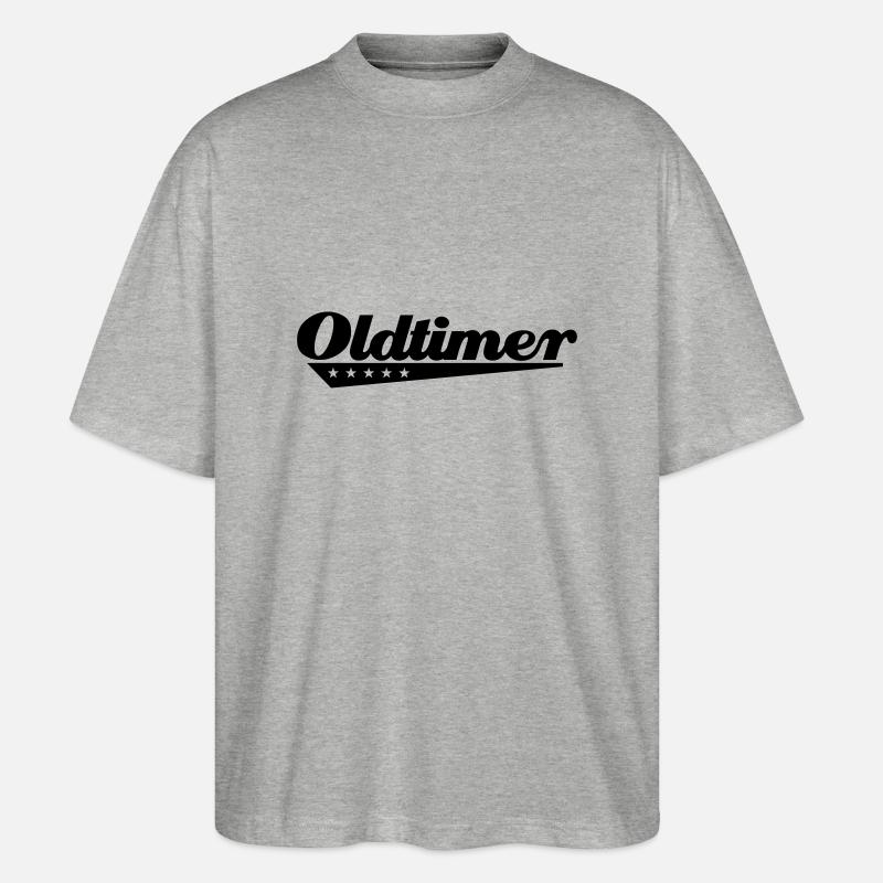 oldtimer___f1 - Stanley/Stella Oversized Unisex Bio T-Shirt Blaster 2.0 - Grau meliert