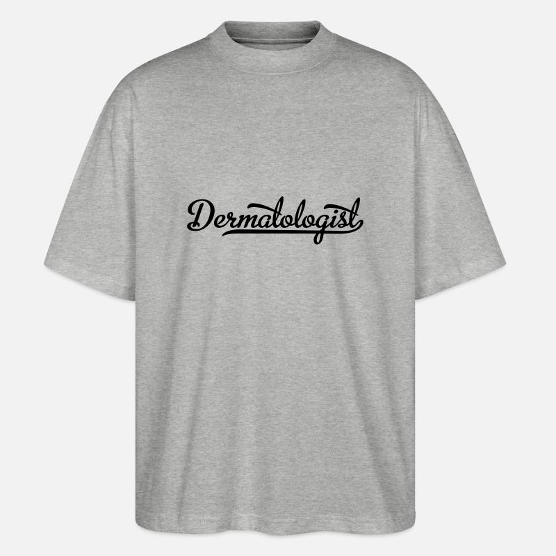 Dermatologe - Stanley/Stella Oversized Unisex Bio T-Shirt Blaster 2.0 - Grau meliert