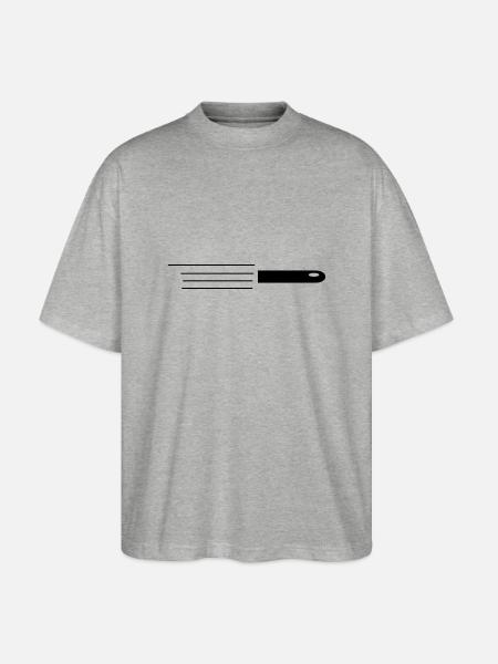 patronenkugel - Stanley/Stella Oversized Unisex Bio T-Shirt Blaster 2.0 - Grau meliert