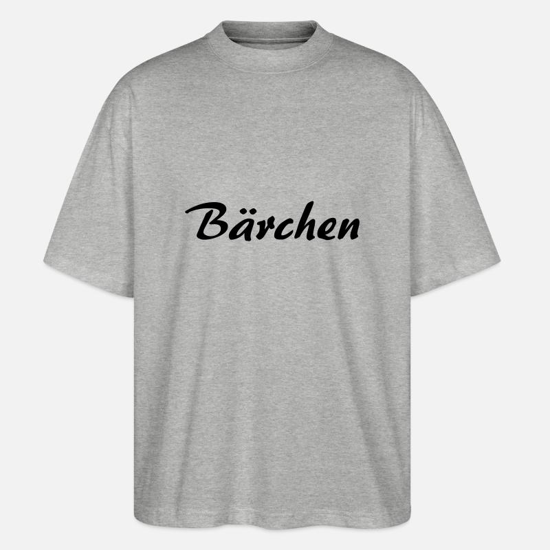 Bärchen - Stanley/Stella Oversized Unisex Bio T-Shirt Blaster 2.0 - Grau meliert