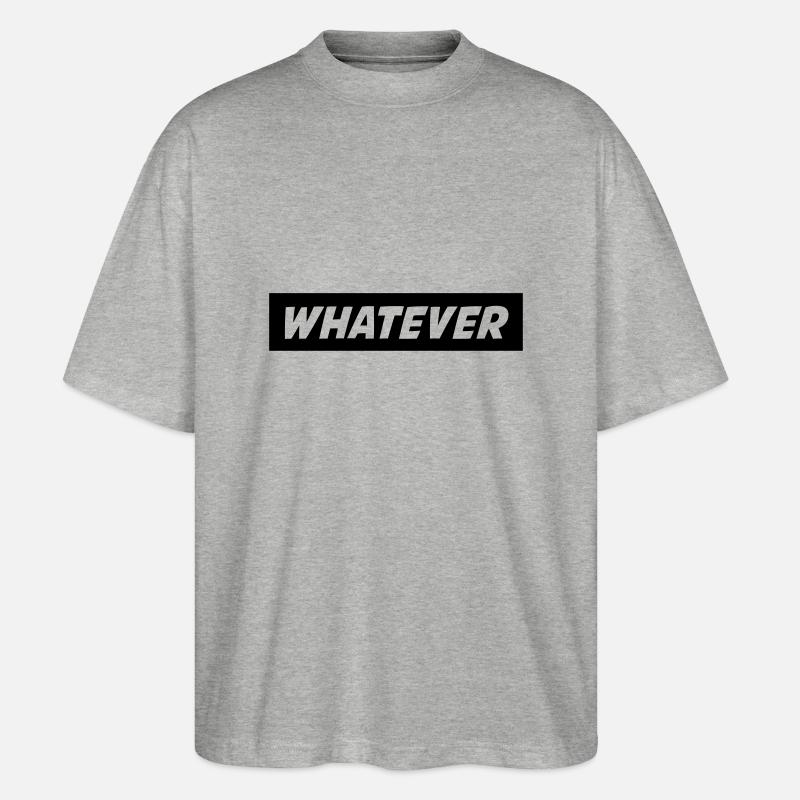 whatever_01 - T-shirt bio Blaster 2.0 coupe oversize Stanley/Stella Unisexe - gris chiné