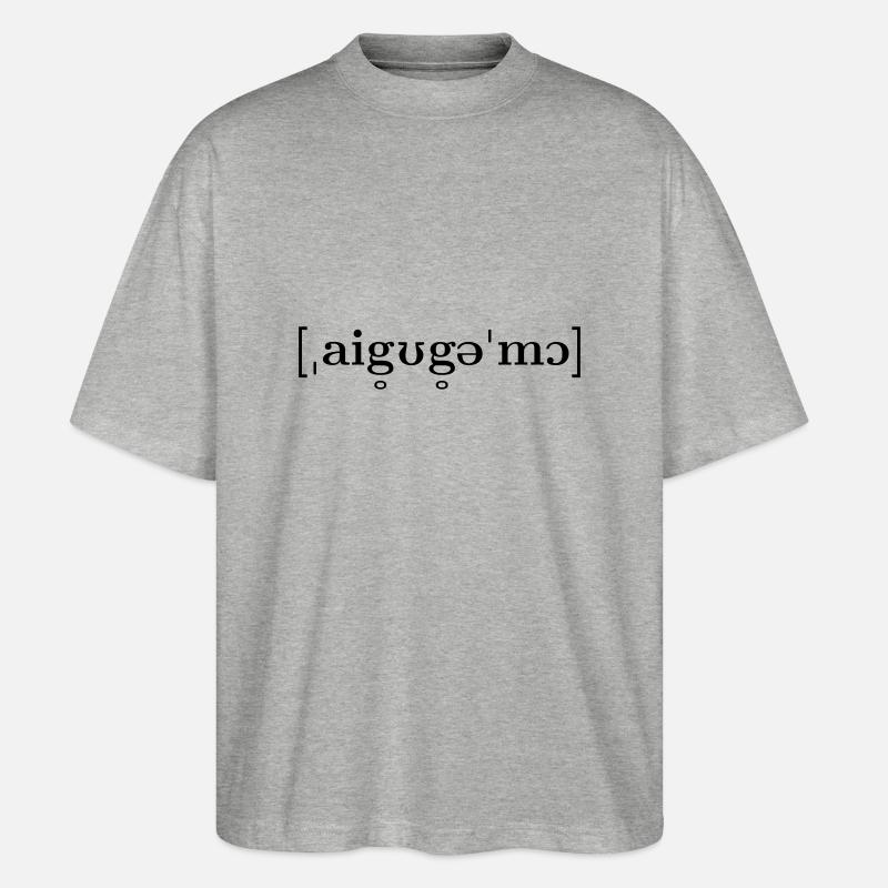 Eiguggemol! - Stanley/Stella Oversized Unisex Bio T-Shirt Blaster 2.0 - Grau meliert