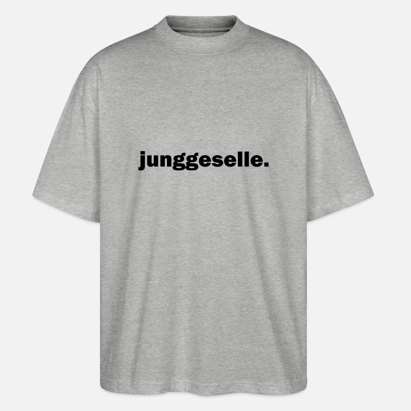 Junggeselle - Stanley/Stella Oversized Unisex Bio T-Shirt Blaster 2.0 - Grau meliert