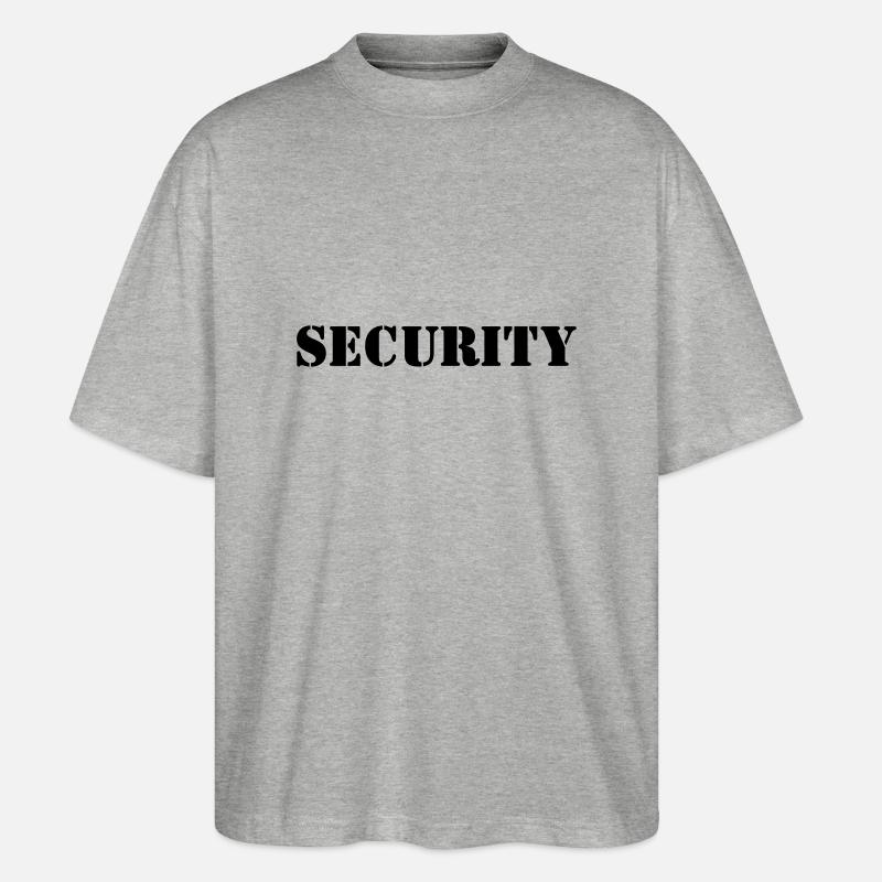 Security Design 5 - Stanley/Stella Oversized Unisex Bio T-Shirt Blaster 2.0 - Grau meliert