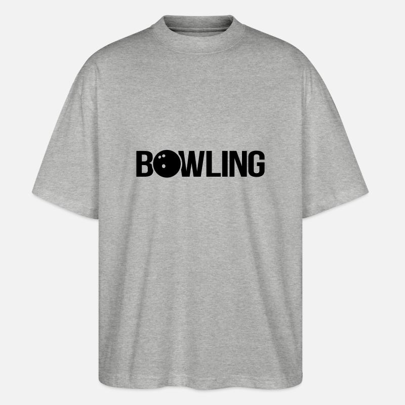 bowling - Stanley/Stella Oversized Unisex Bio T-Shirt Blaster 2.0 - Grau meliert