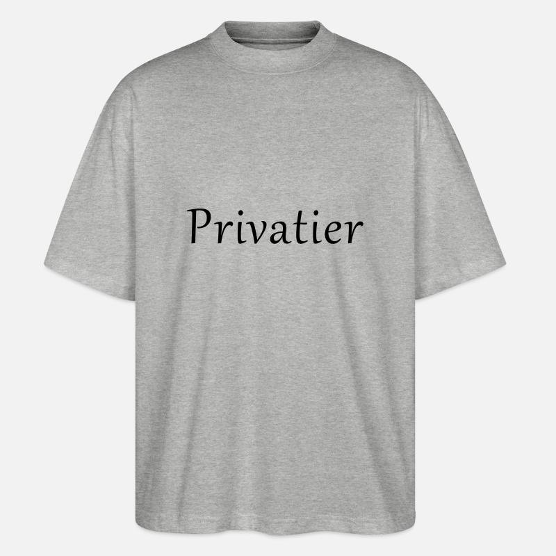 Privatier - Stanley/Stella Oversized Unisex Bio T-Shirt Blaster 2.0 - Grau meliert