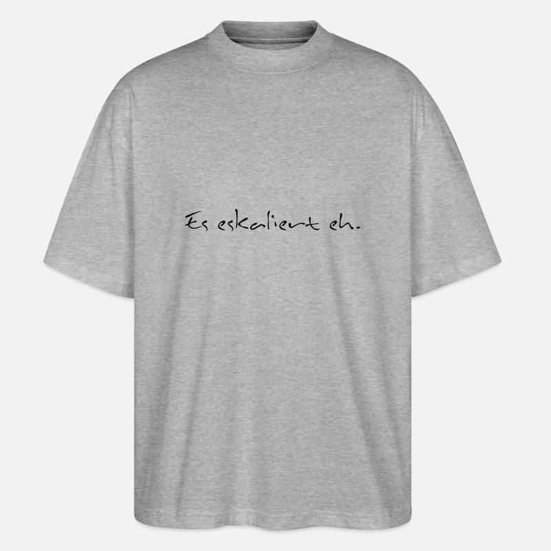 Eskalation - Stanley/Stella Oversized Unisex Bio T-Shirt Blaster 2.0 - Grau meliert