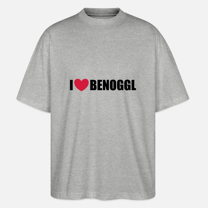 Benoggl - Stanley/Stella Oversized Unisex Bio T-Shirt Blaster 2.0 - Grau meliert