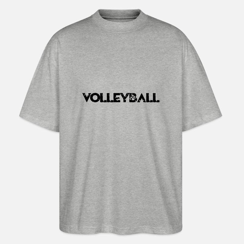 Volleyball - Stanley/Stella Oversized Unisex Bio T-Shirt Blaster 2.0 - Grau meliert