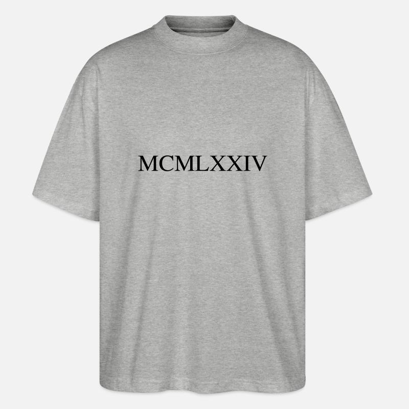1974 - Stanley/Stella Oversized Unisex Bio T-Shirt Blaster 2.0 - Grau meliert