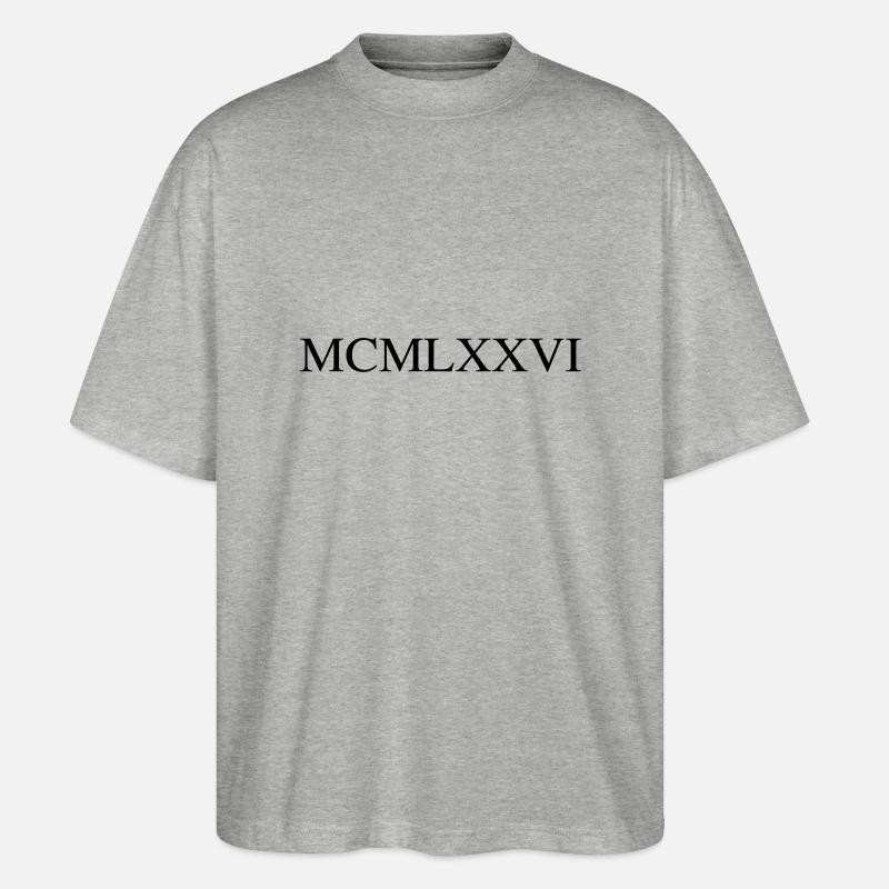 1976 - T-shirt bio Blaster 2.0 coupe oversize Stanley/Stella Unisexe - gris chiné