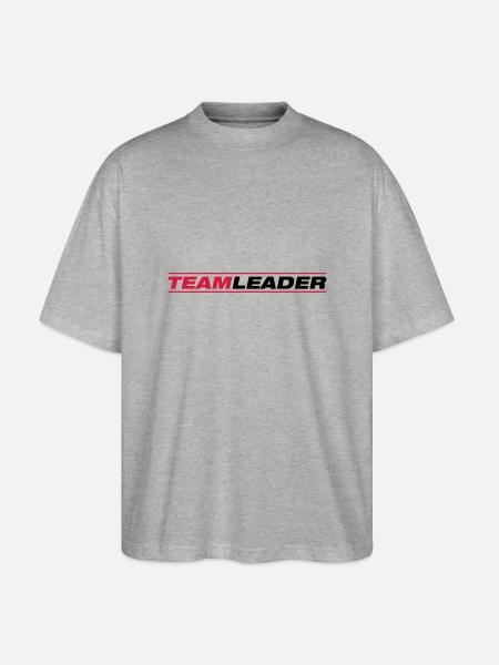 team_leader_tu2 - Stanley/Stella Oversized Unisex Organic T-shirt Blaster 2.0 - heather grey