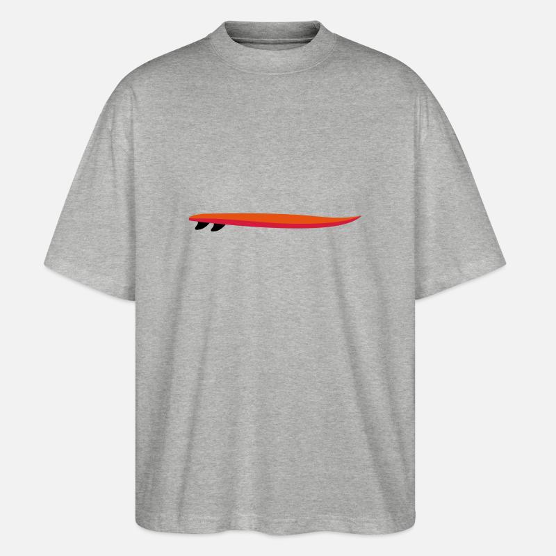 SURFING - Stanley/Stella Oversized Unisex Organic T-shirt Blaster 2.0 - heather grey