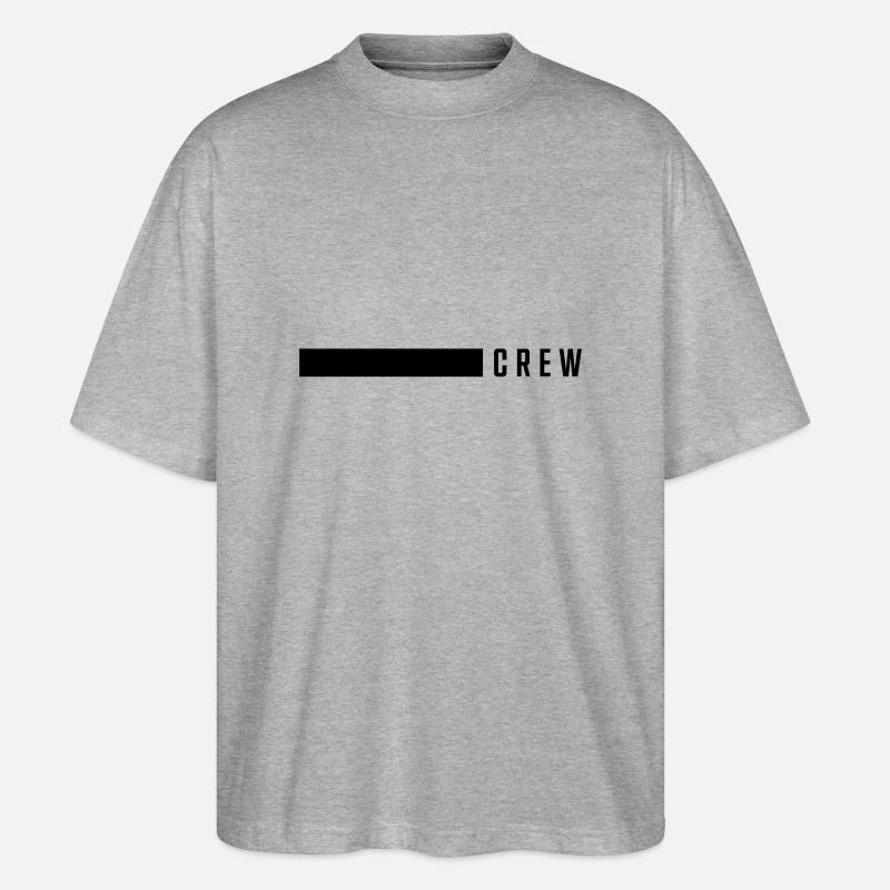 crew linie - Stanley/Stella Oversized Unisex Bio T-Shirt Blaster 2.0 - Grau meliert