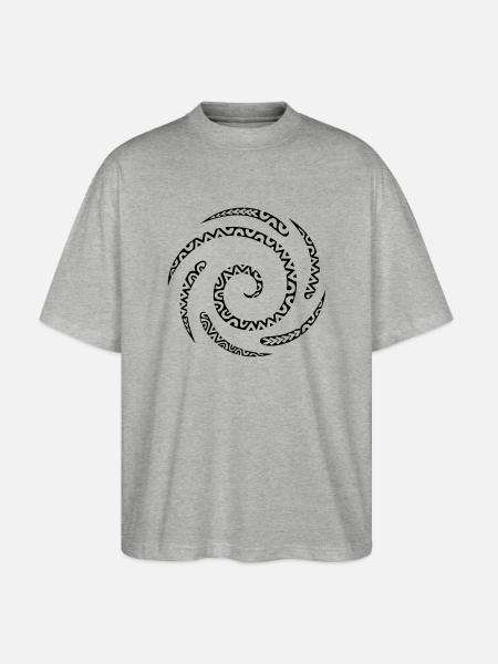 Spirale maori - T-shirt bio Blaster 2.0 coupe oversize Stanley/Stella Unisexe - gris chiné