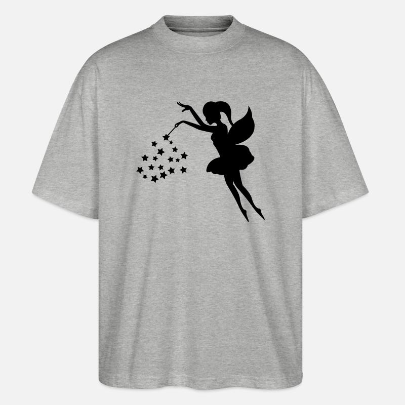 fee1 - Stanley/Stella Oversized Unisex Bio T-Shirt Blaster 2.0 - Grau meliert