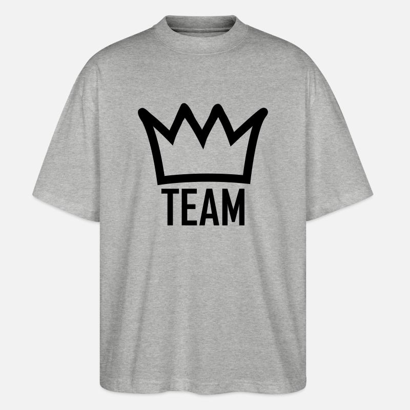 team - Stanley/Stella Oversized Unisex Bio T-Shirt Blaster 2.0 - Grau meliert