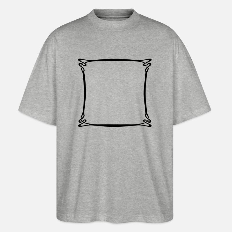 Rahmen frame - Stanley/Stella Oversized Unisex Bio T-Shirt Blaster 2.0 - Grau meliert