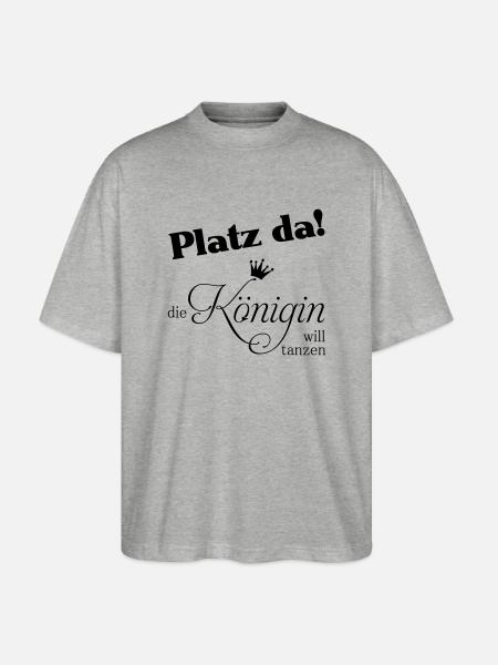 platz da - Stanley/Stella Oversized Unisex Bio T-Shirt Blaster 2.0 - Grau meliert