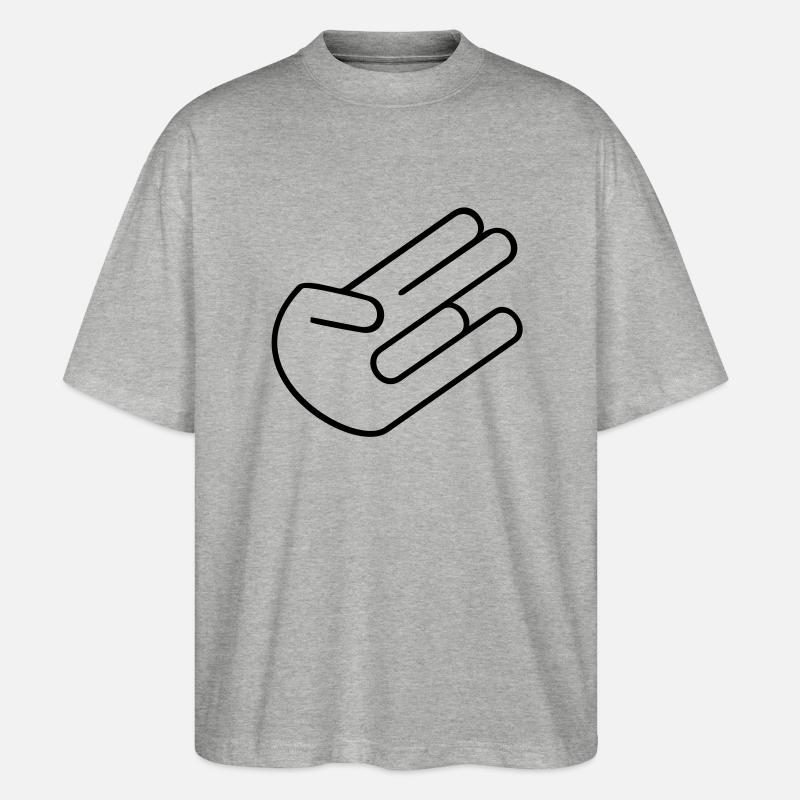 Shocker - Stanley/Stella Oversized Unisex Bio T-Shirt Blaster 2.0 - Grau meliert