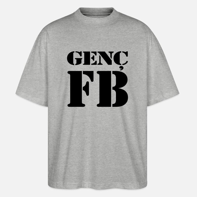 Genc FB - 2 - Stanley/Stella Oversized Unisex Organic T-shirt Blaster 2.0 - heather grey