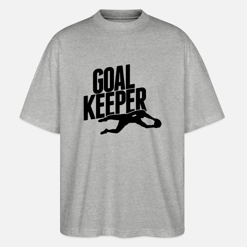 goalkeeper - Stanley/Stella Oversized Unisex Bio T-Shirt Blaster 2.0 - Grau meliert