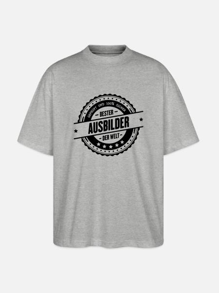 Bester Ausbilder - Stanley/Stella Oversized Unisex Bio T-Shirt Blaster 2.0 - Grau meliert