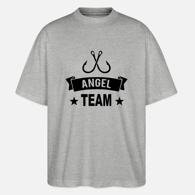 Angel Team - Stanley/Stella Oversized Unisex Bio T-Shirt Blaster 2.0 - Grau meliert