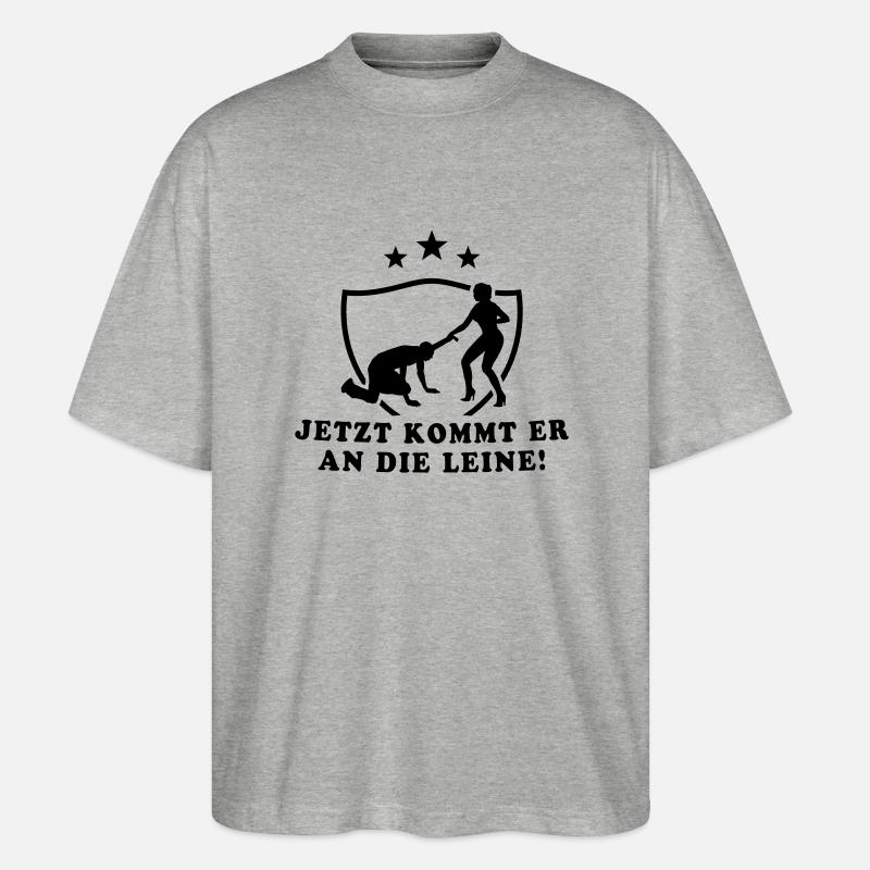 junggesellenabschied - Stanley/Stella Oversized Unisex Bio T-Shirt Blaster 2.0 - Grau meliert