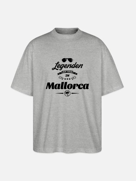 mallorca legenden - Stanley/Stella Oversized Unisex Bio T-Shirt Blaster 2.0 - Grau meliert