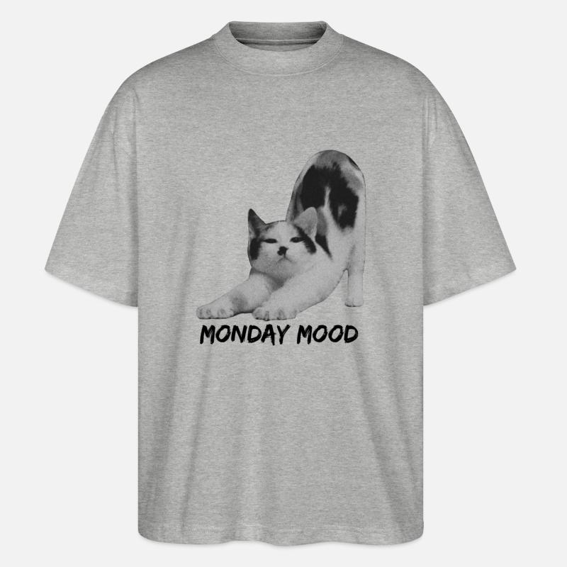 Monday Mood - T-shirt bio Blaster 2.0 coupe oversize Stanley/Stella Unisexe - gris chiné