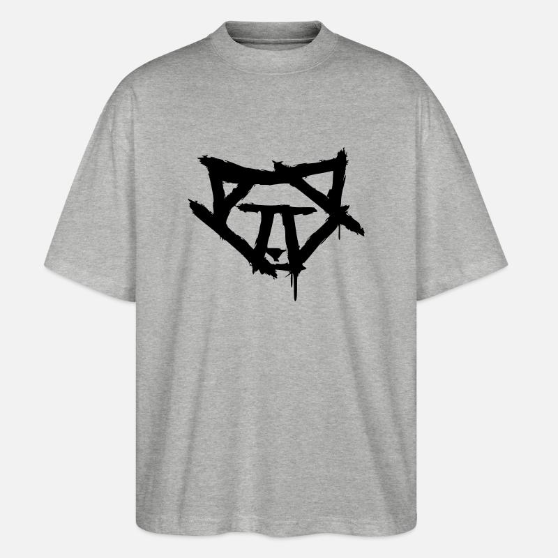 wolfneu2 - Stanley/Stella Oversized Unisex Bio T-Shirt Blaster 2.0 - Grau meliert
