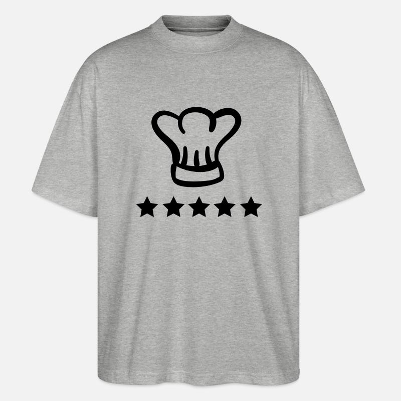 chefkoch_a___f1 - T-shirt bio Blaster 2.0 coupe oversize Stanley/Stella Unisexe - gris chiné