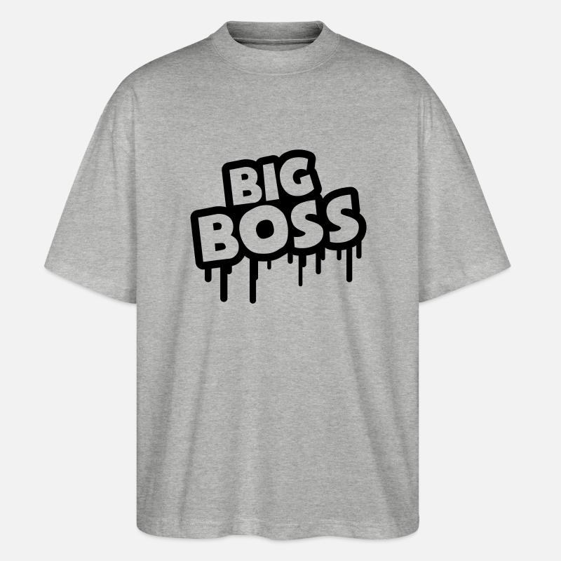 big_boss_u1 - Stanley/Stella Oversized Unisex Bio T-Shirt Blaster 2.0 - Grau meliert