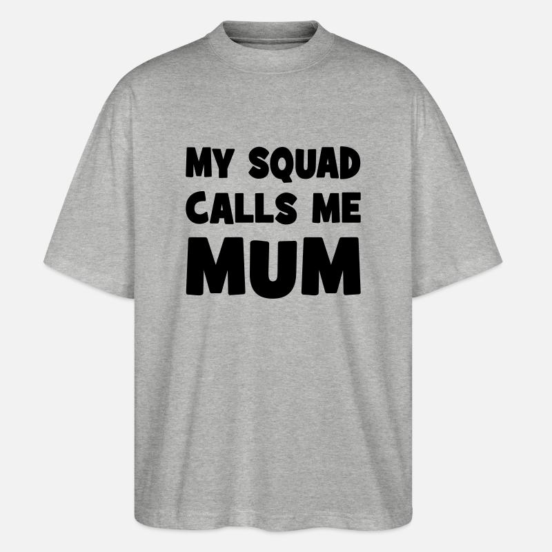 Mama - Stanley/Stella Oversized Unisex Bio T-Shirt Blaster 2.0 - Grau meliert