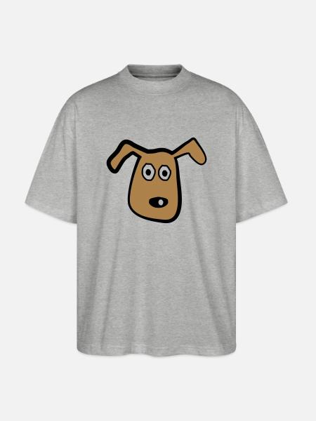 Hund - Stanley/Stella Oversized Unisex Organic T-shirt Blaster 2.0 - heather grey