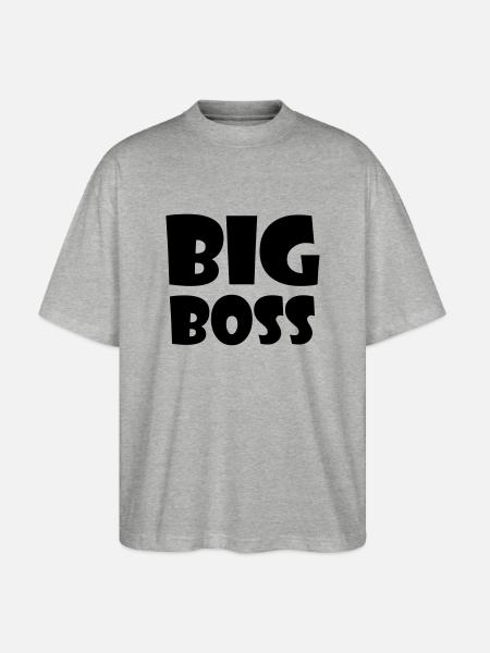 big_boss_1c - T-shirt bio Blaster 2.0 coupe oversize Stanley/Stella Unisexe - gris chiné