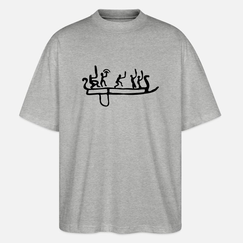 Wikinger - Stanley/Stella Oversized Unisex Bio T-Shirt Blaster 2.0 - Grau meliert