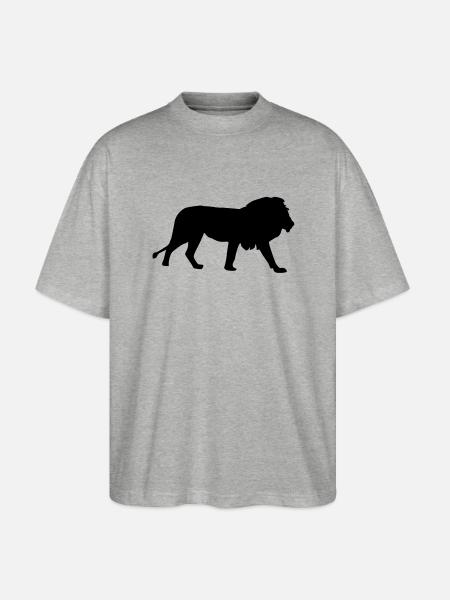 Lion - T-shirt bio Blaster 2.0 coupe oversize Stanley/Stella Unisexe - gris chiné