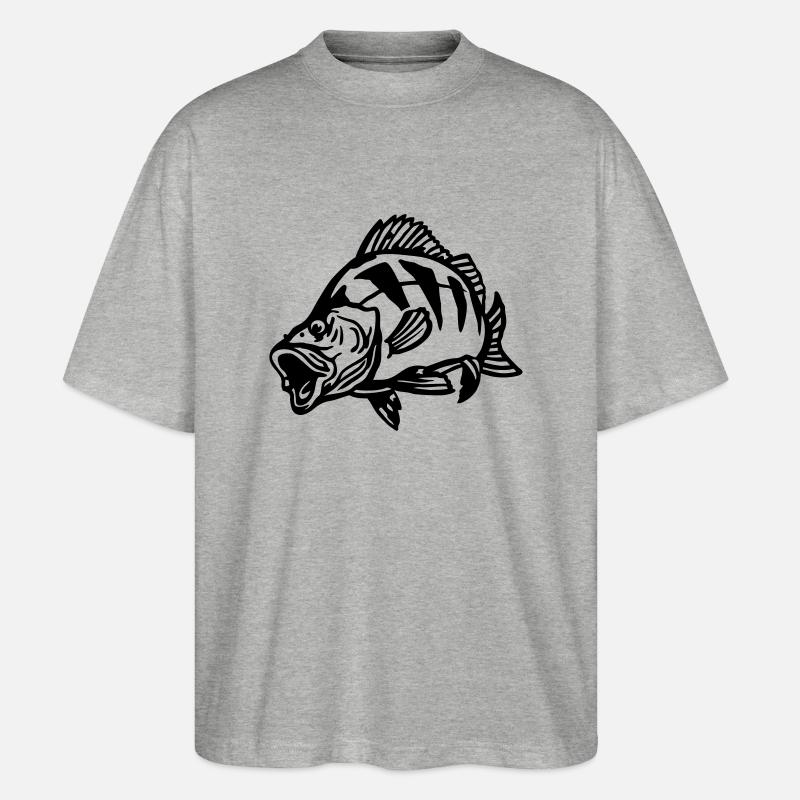 barsch_jagt - Stanley/Stella Oversized Unisex Bio T-Shirt Blaster 2.0 - Grau meliert