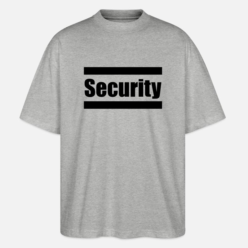 Security - Stanley/Stella Oversized Unisex Bio T-Shirt Blaster 2.0 - Grau meliert