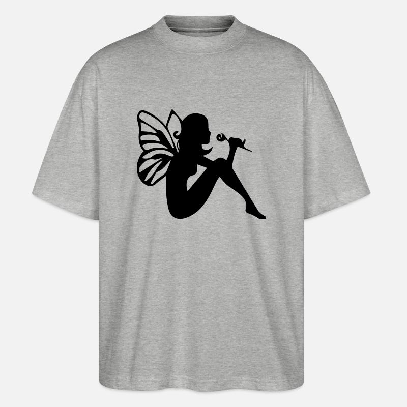 Elfe - Stanley/Stella Oversized Unisex Bio T-Shirt Blaster 2.0 - Grau meliert