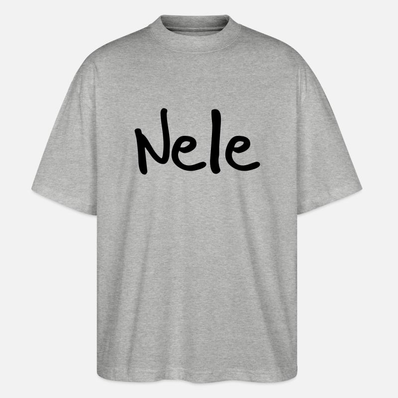 nele - Stanley/Stella Oversized Unisex Bio T-Shirt Blaster 2.0 - Grau meliert